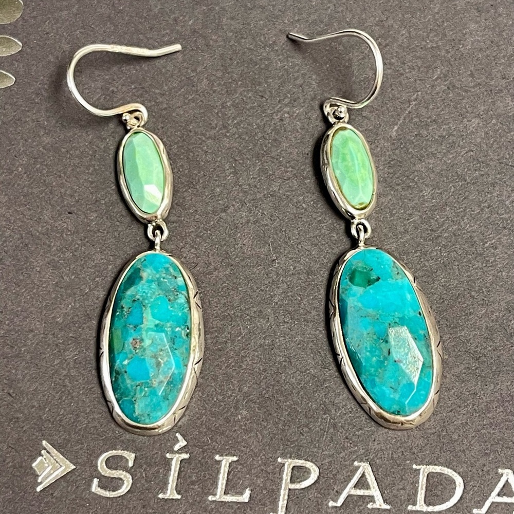 Silpada Make Memories Sterling Silver Earrings